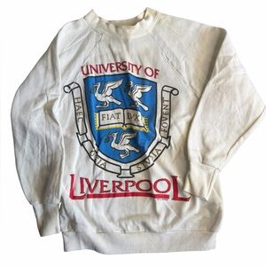 Vintage Village Mews Woman’s University of Liverpool Crewneck Sweatshirt Medium